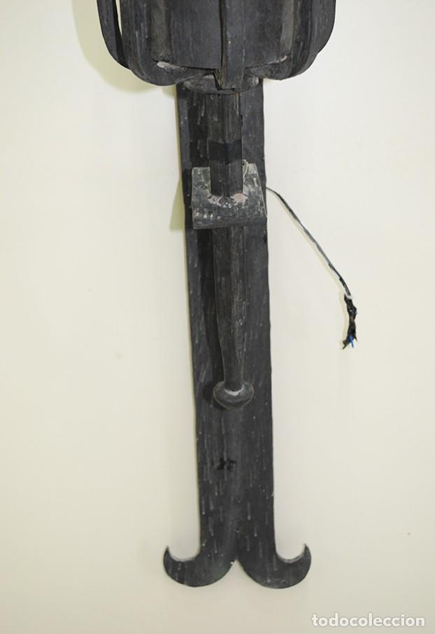 Antig&uuml;edades: APLIQUES ANTIGUOS ANTORCHAS DE DE FORJA - Foto 6