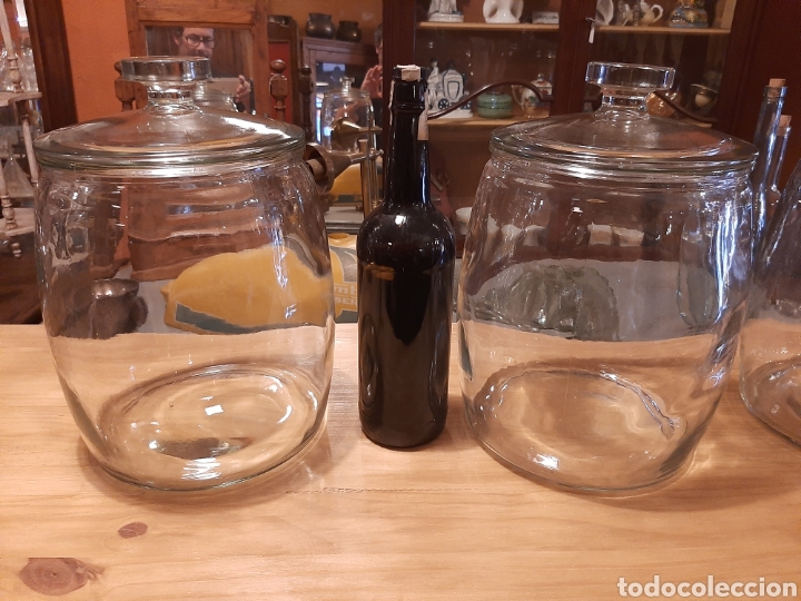 Antig&uuml;edades: Tarro grande cristal colmado - Foto 4