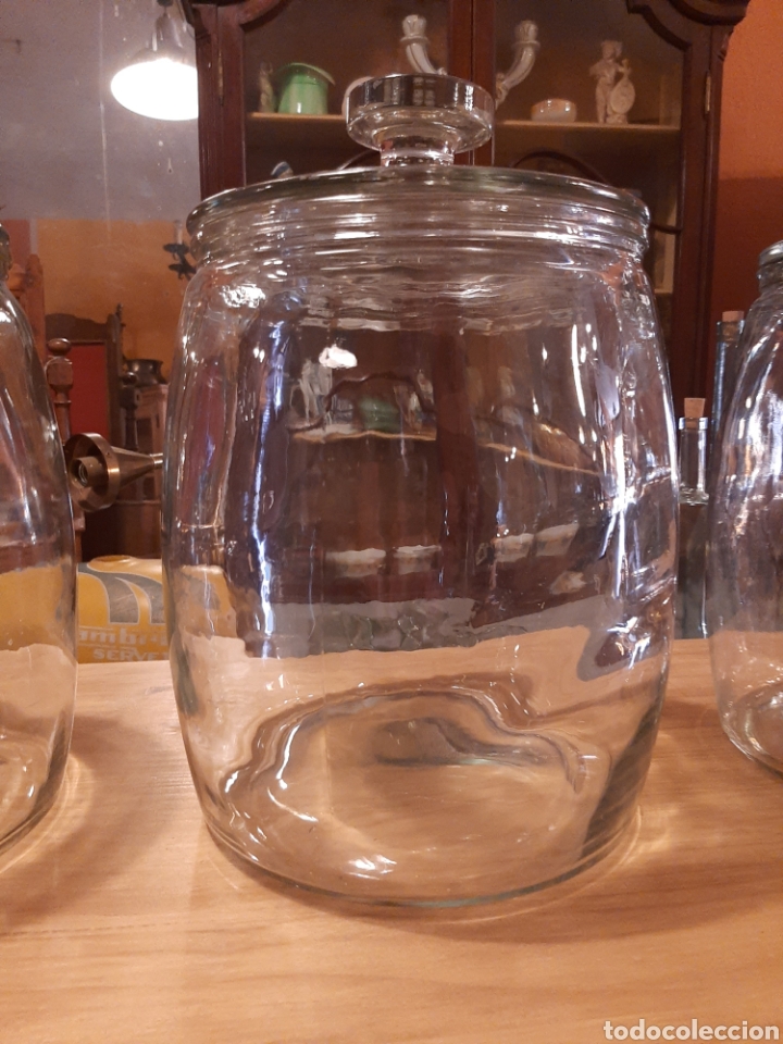 Antig&uuml;edades: Tarro grande cristal colmado - Foto 5