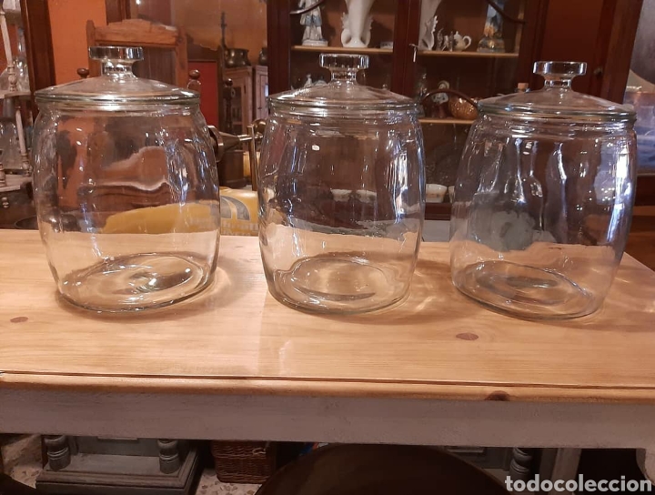 Antig&uuml;edades: Tarro grande cristal colmado - Foto 9