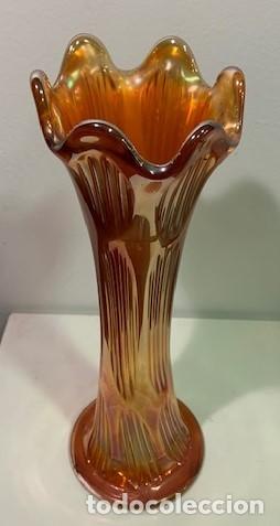 Antig&uuml;edades: Carnival Glass, florero. - Foto 1