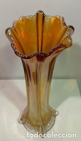 Antig&uuml;edades: Carnival Glass, florero. - Foto 2