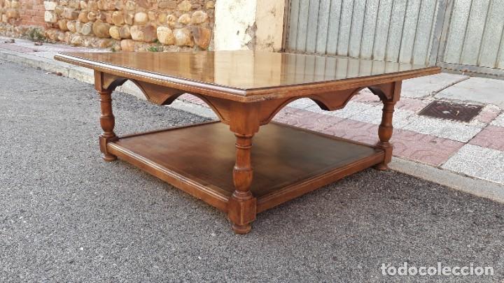 mesa baja antigua de centro de salón 100x100x40 - Comprar Mesas