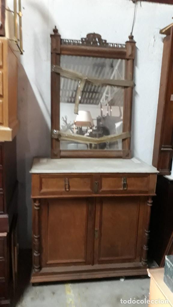 Mueble recibidor antiguo en madera. Tienda online antigüedades