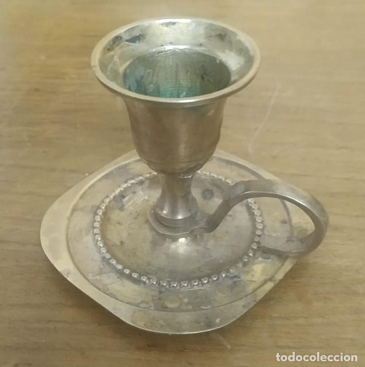 Antig&uuml;edades: Palmatoria peque&ntilde;a de bronce - 5cm - Foto 3
