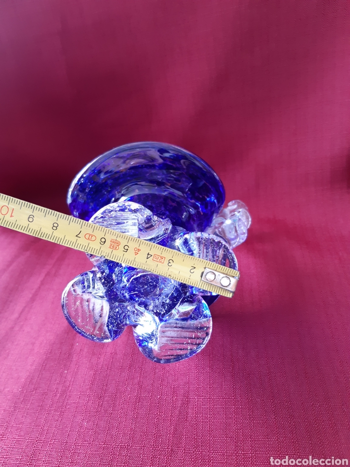 Antig&uuml;edades: Antigua cesta cristal murano - Foto 16