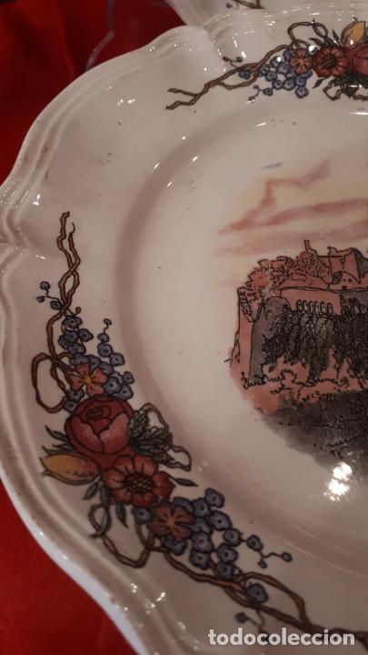 Antig&uuml;edades: PAREJA DE PLATOS DE SARREGUEMINES. - Foto 2