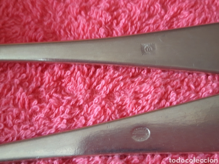 Antig&uuml;edades: 2 CUCHARAS ALPACA ANTIGUAS - Foto 3