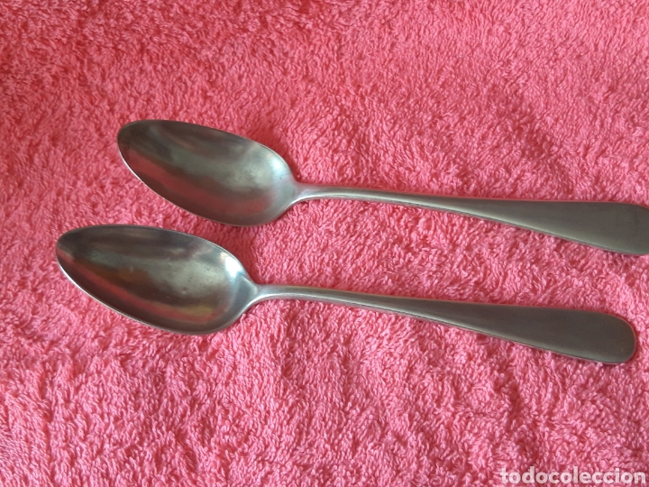 Antig&uuml;edades: 2 CUCHARAS ALPACA ANTIGUAS - Foto 5