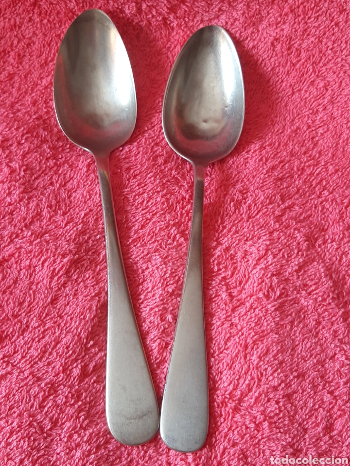 Antiquit&eacute;s: 2 CUCHARAS ALPACA ANTIGUAS