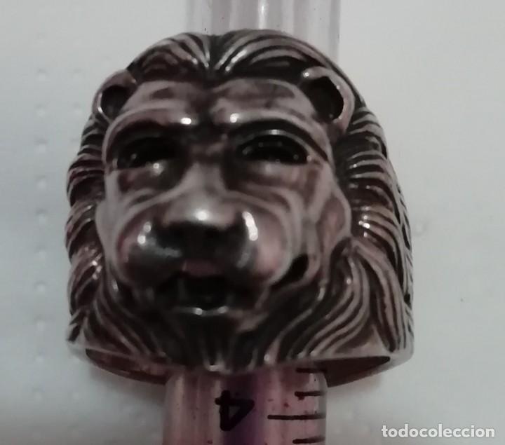 Antig&uuml;edades: Gran anillo en plata 925 cabeza de leon - Foto 7