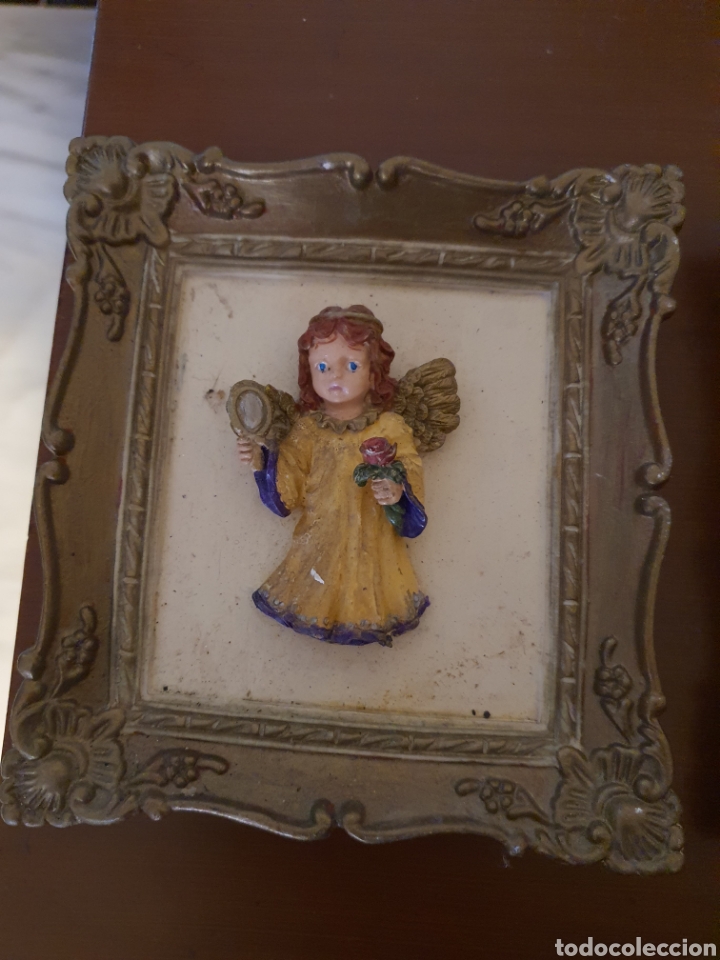 Antig&uuml;edades: dos cuadros de &aacute;ngeles - Foto 3
