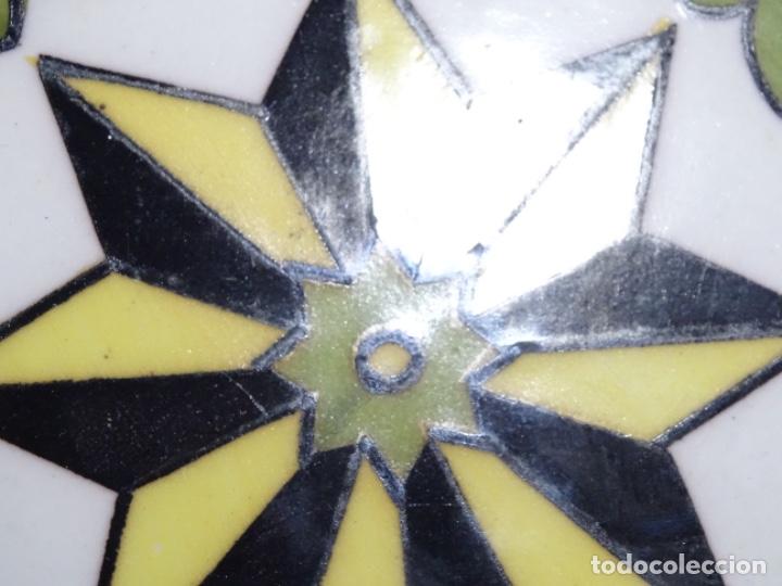 Antig&uuml;edades: ANTIGUO AZULEJO ENMARCADO.ESTRELLA. - Foto 4
