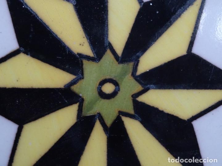 Antig&uuml;edades: ANTIGUO AZULEJO ENMARCADO.ESTRELLA. - Foto 5