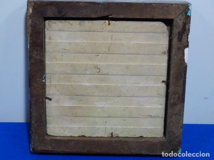 Antig&uuml;edades: ANTIGUO AZULEJO ENMARCADO.ESTRELLA. - Foto 7