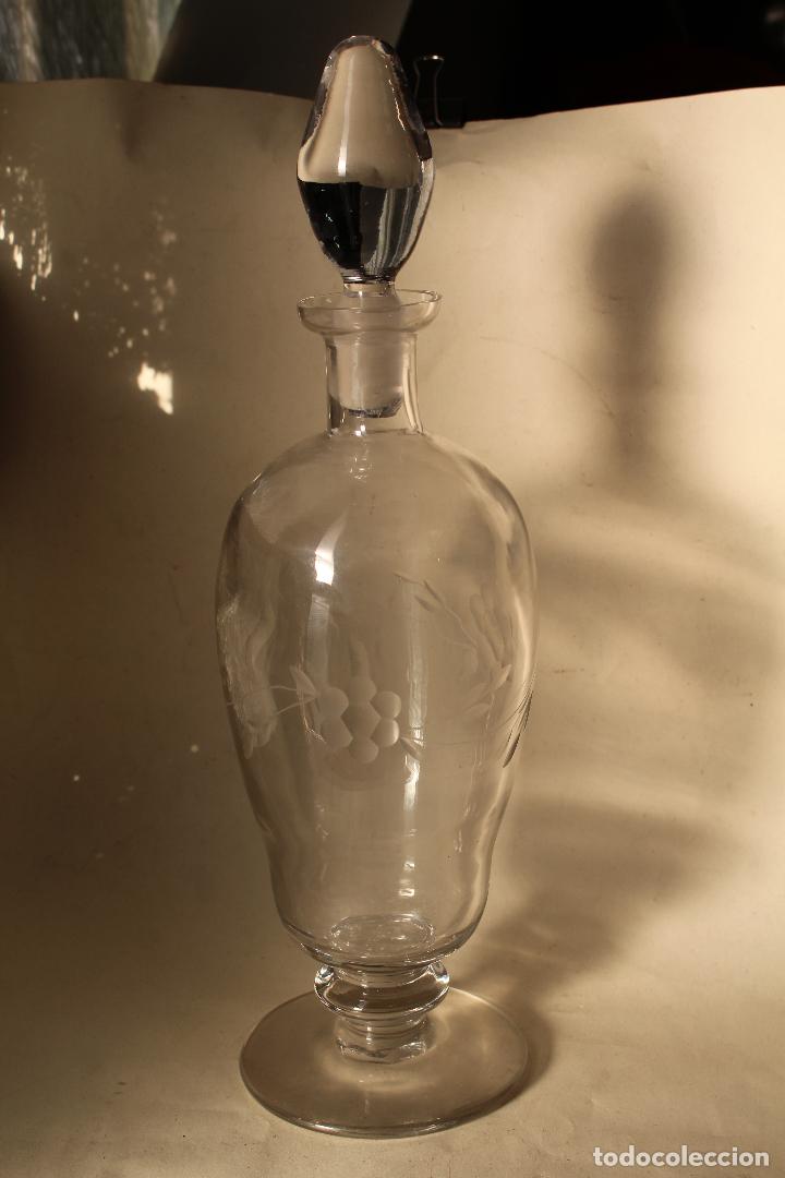 Antig&uuml;edades: ANTIGUA BOTELLA LICOR CRISTAL TALLADO A&Ntilde;OS 40 SANTA LUCIA - CARTAGENA