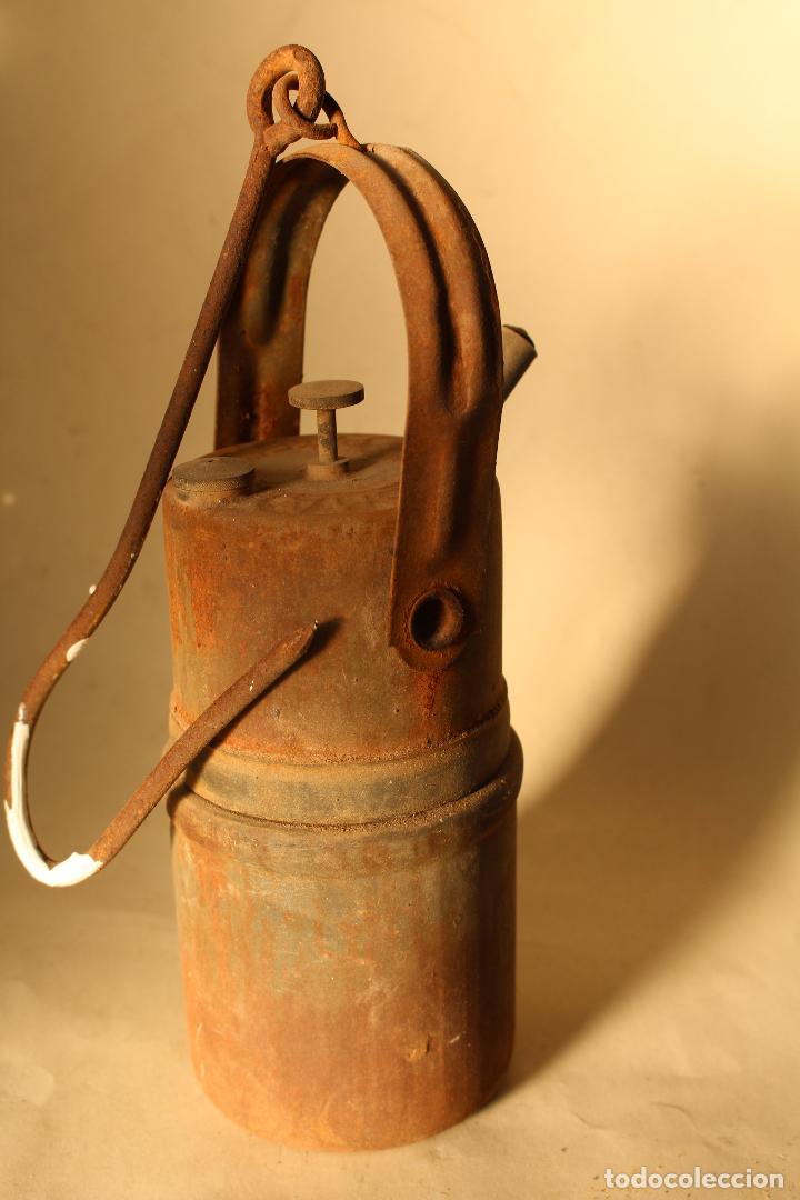 Antig&uuml;edades: LAMPARA DE CARBURO FISMA - Foto 2