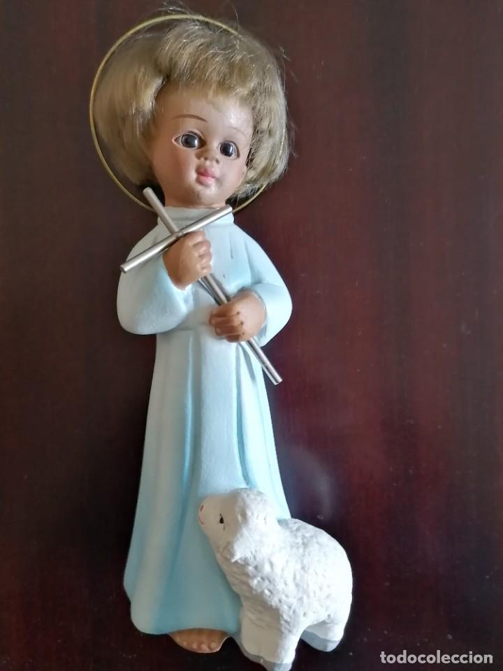 Antig&uuml;edades: NI&Ntilde;O JESUS FIGURA MODERNA - Foto 4