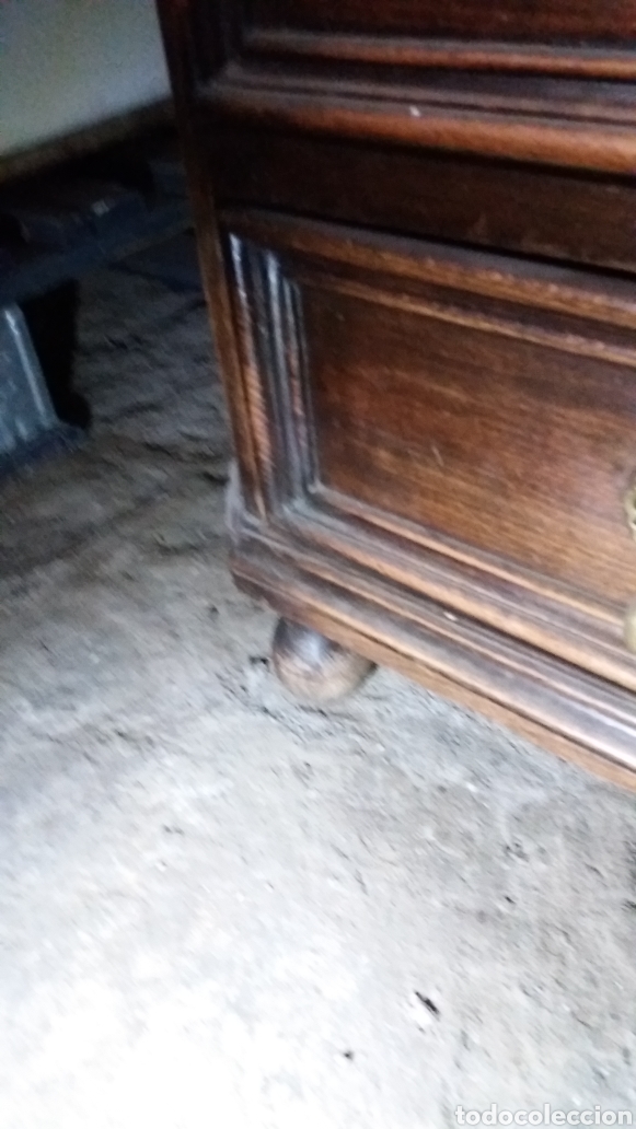 Antig&uuml;edades: COMODA DE CASTANO MACIZO. CINCO CAJONES - Foto 6