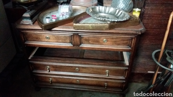 Antig&uuml;edades: COMODA DE CASTANO MACIZO. CINCO CAJONES - Foto 3