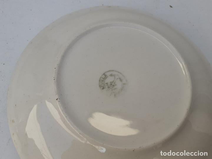 Antig&uuml;edades: tazon antiguo y 2 platos pikma - Foto 3