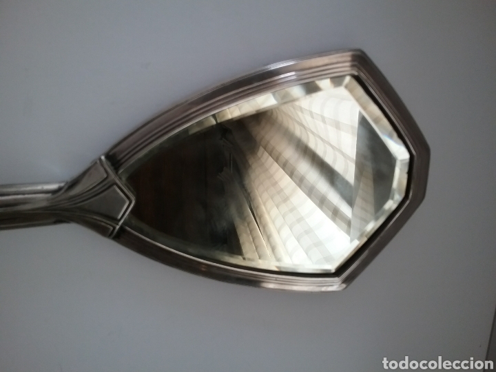 Antig&uuml;edades: Antiguo espejo tocador en plata. - Foto 3