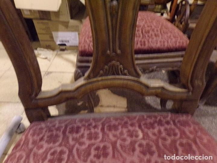 Antigüedades: buen conjunto de 6 sillas - Foto 4 - 219188563