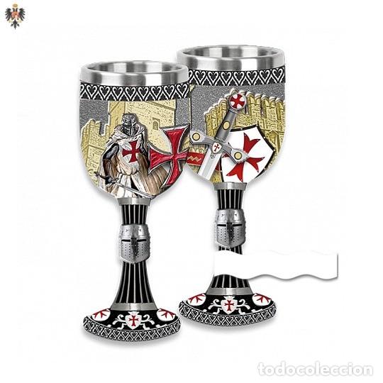 Antig&uuml;edades: COPA TEMPLARIA CABALLEROS DE CRISTO 17 CMS - Foto 1