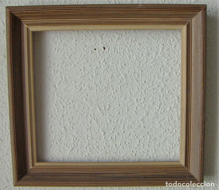 Antig&uuml;edades: Viejo Marco de madera 22X20 cm - Foto 2
