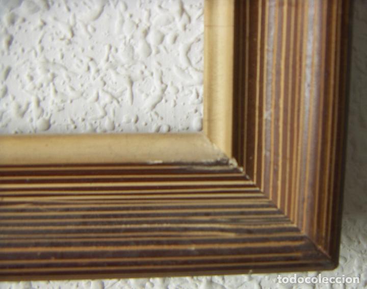 Antig&uuml;edades: Viejo Marco de madera 22X20 cm - Foto 2