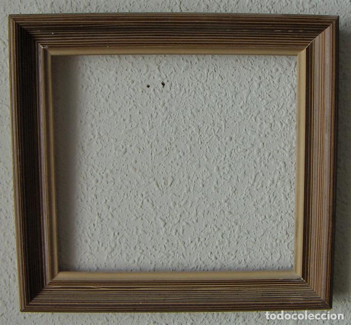 Antig&uuml;edades: Viejo Marco de madera 22X20 cm - Foto 3