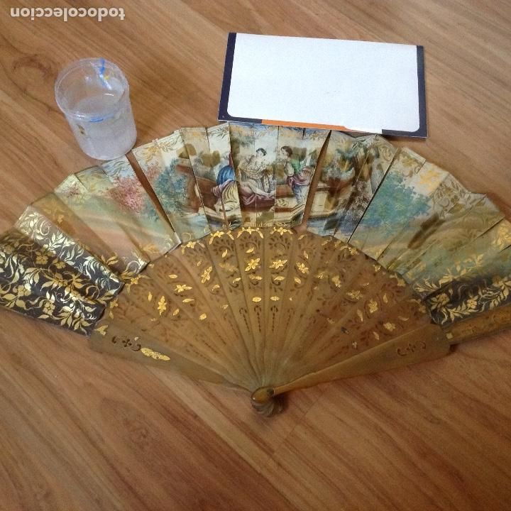 Antig&uuml;edades: ANTIGUO ABANICO DE ASTA - Foto 1