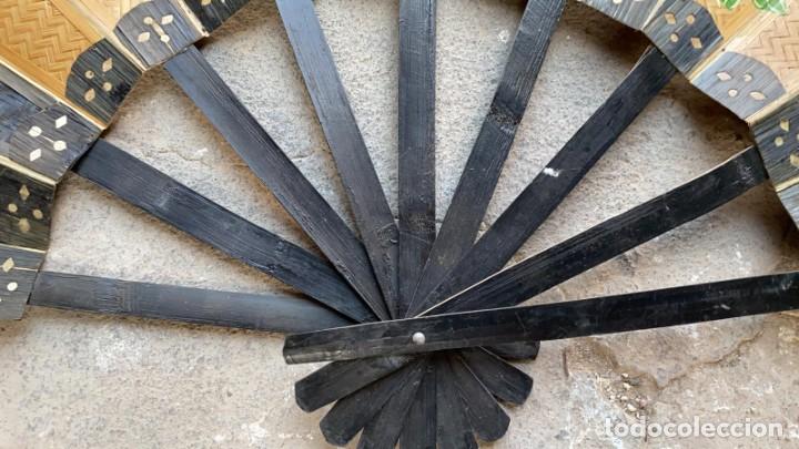 Antig&uuml;edades: ABANICO DE BAMBU DE 56 CMS. DE ALTO X 98 CMS. DE LARGO - Foto 4