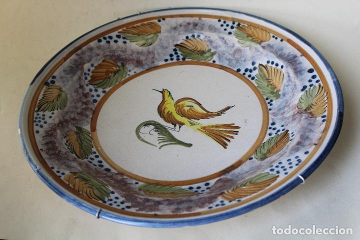 Antig&uuml;edades: Plato de Manises con p&aacute;jaro. - Foto 2