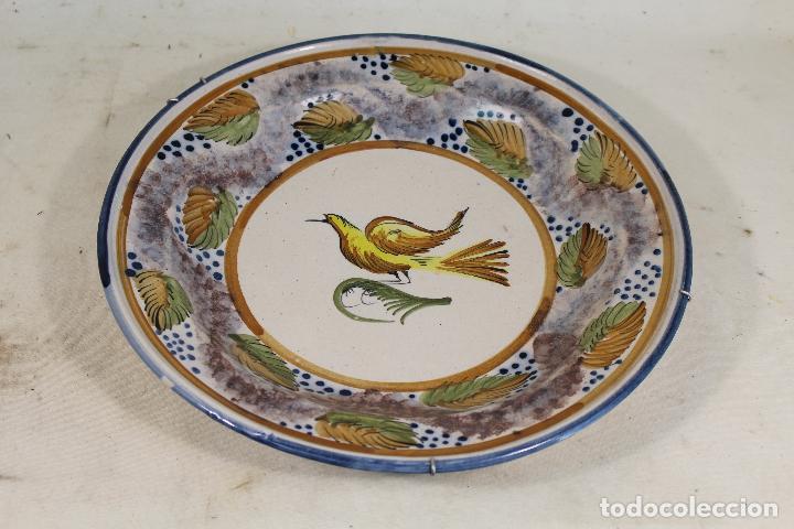 Antig&uuml;edades: Plato de Manises con p&aacute;jaro. - Foto 3