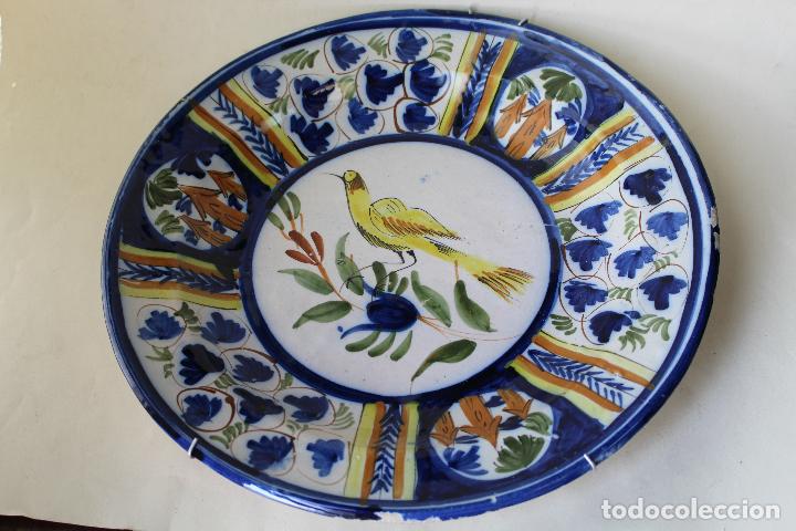Antig&uuml;edades: Plato de Manises con pajaro - Foto 3