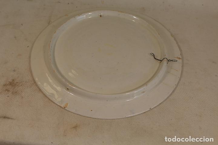 Antig&uuml;edades: Plato antiguo azul - Foto 3