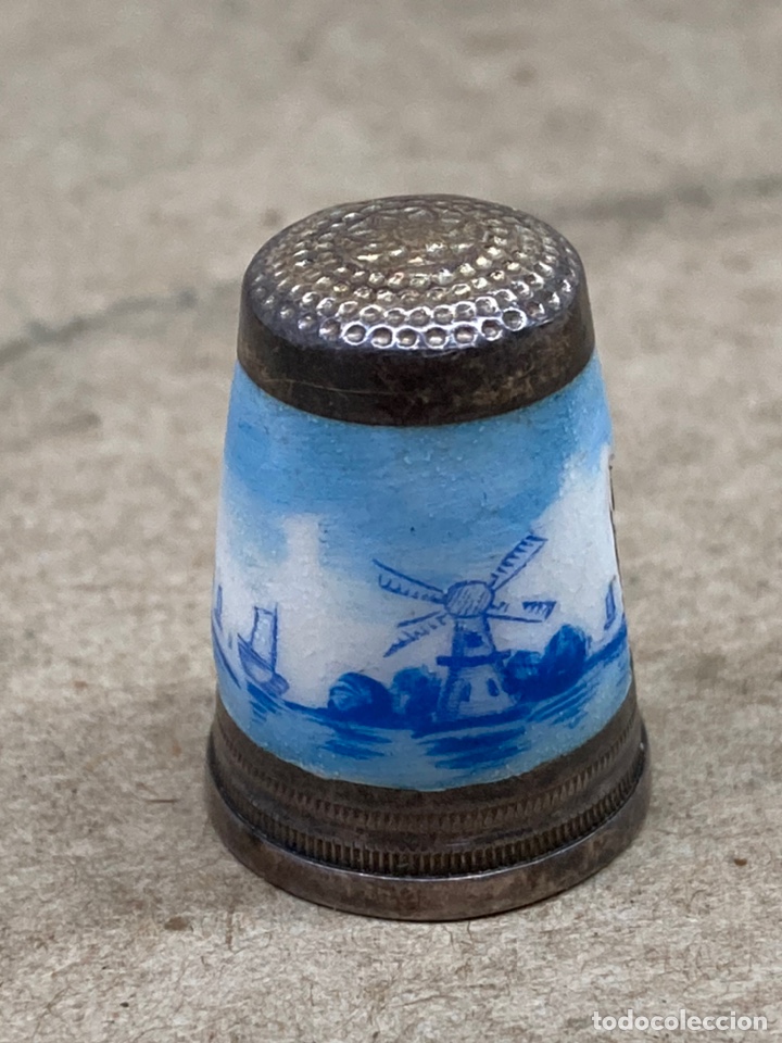 Antig&uuml;edades: Dedal de plata y esmaltado/ DEDAL5 - Foto 1
