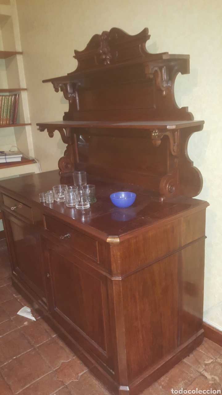 Antig&uuml;edades: Mueble aparador de madera de caoba - Foto 3