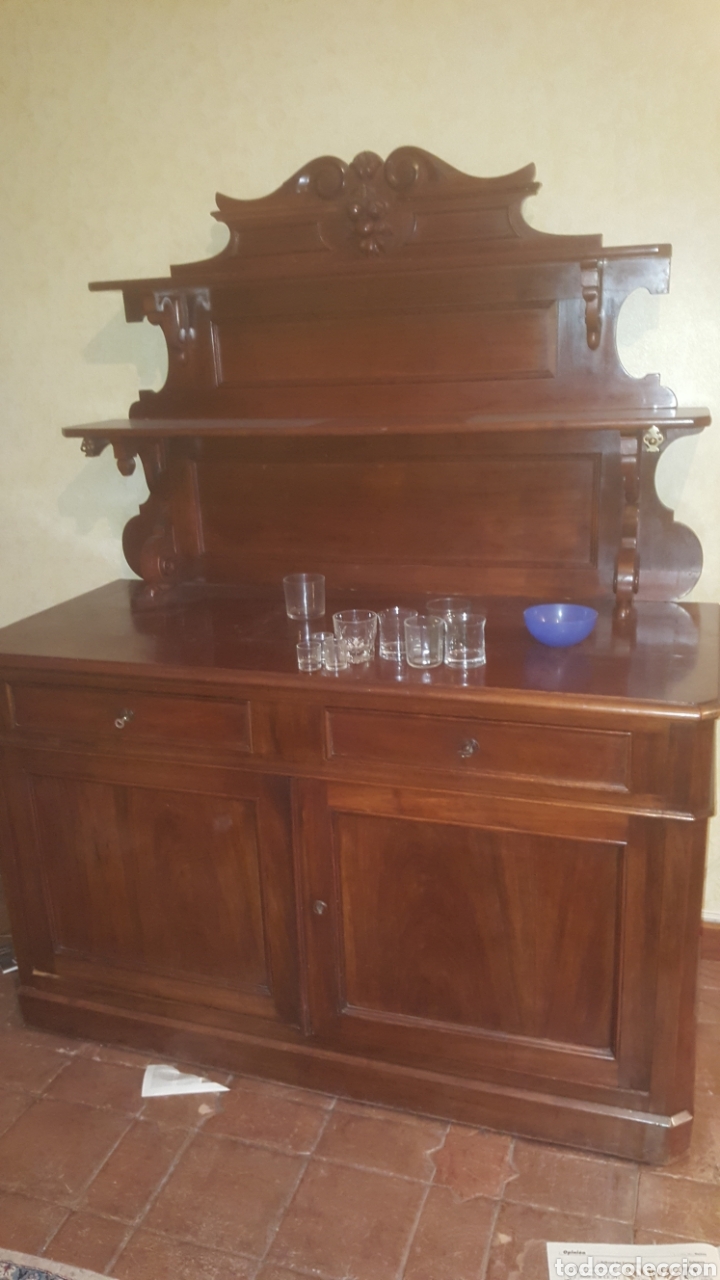 Antig&uuml;edades: Mueble aparador de madera de caoba - Foto 4