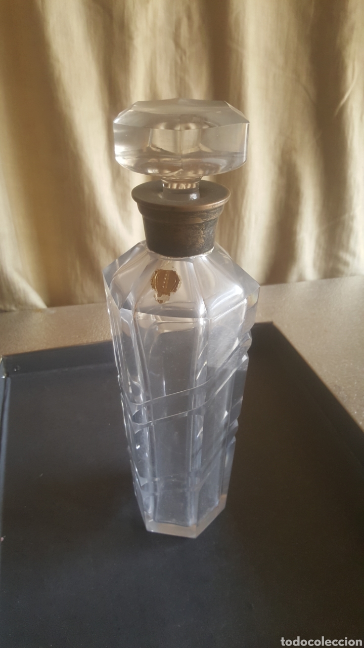 Antig&uuml;edades: Botella de cristal de roca con cuello de plata - Foto 1