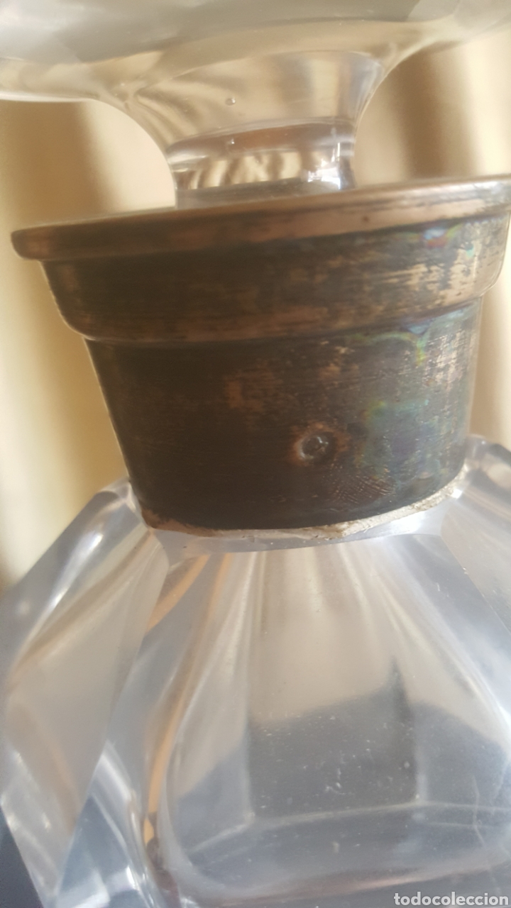 Antig&uuml;edades: Botella de cristal de roca con cuello de plata - Foto 2