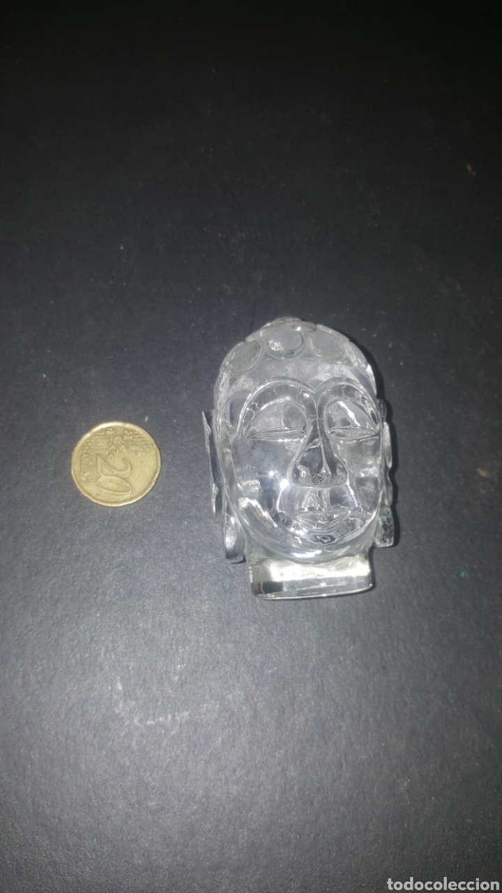 Antig&uuml;edades: Cabeza de buda en cristal de roca - Foto 1