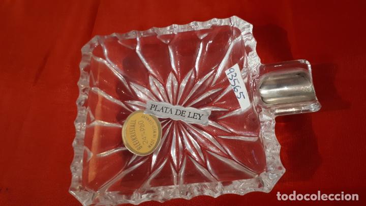 Antig&uuml;edades: Ceniceros de cristal y plata. - Foto 7