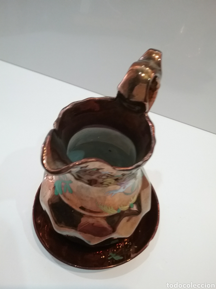 Antig&uuml;edades: Plato y jarra de reflejos. - Foto 3
