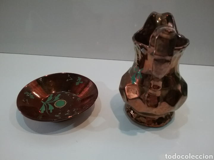 Antig&uuml;edades: Plato y jarra de reflejos. - Foto 4