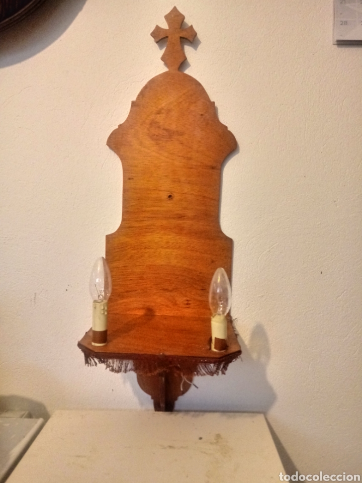 Antig&uuml;edades: Corazon de Jesus de escayola con peana - Foto 12