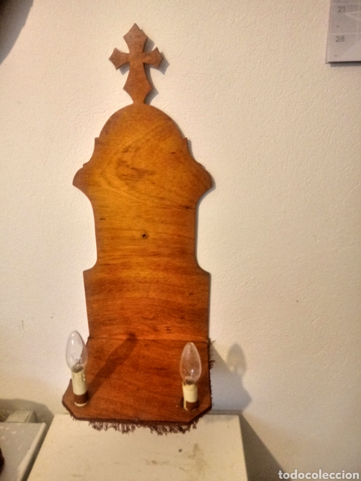 Antig&uuml;edades: Corazon de Jesus de escayola con peana - Foto 13
