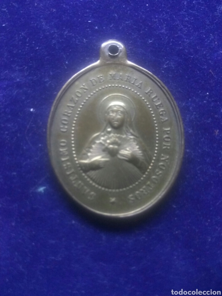 Antig&uuml;edades: MEDALLA CORAZ&Oacute;N DE JES&Uacute;S - Foto 2