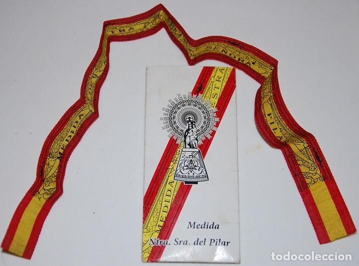 cinta medida virgen del pilar/cinta bandera de - Comprar Antigüedades